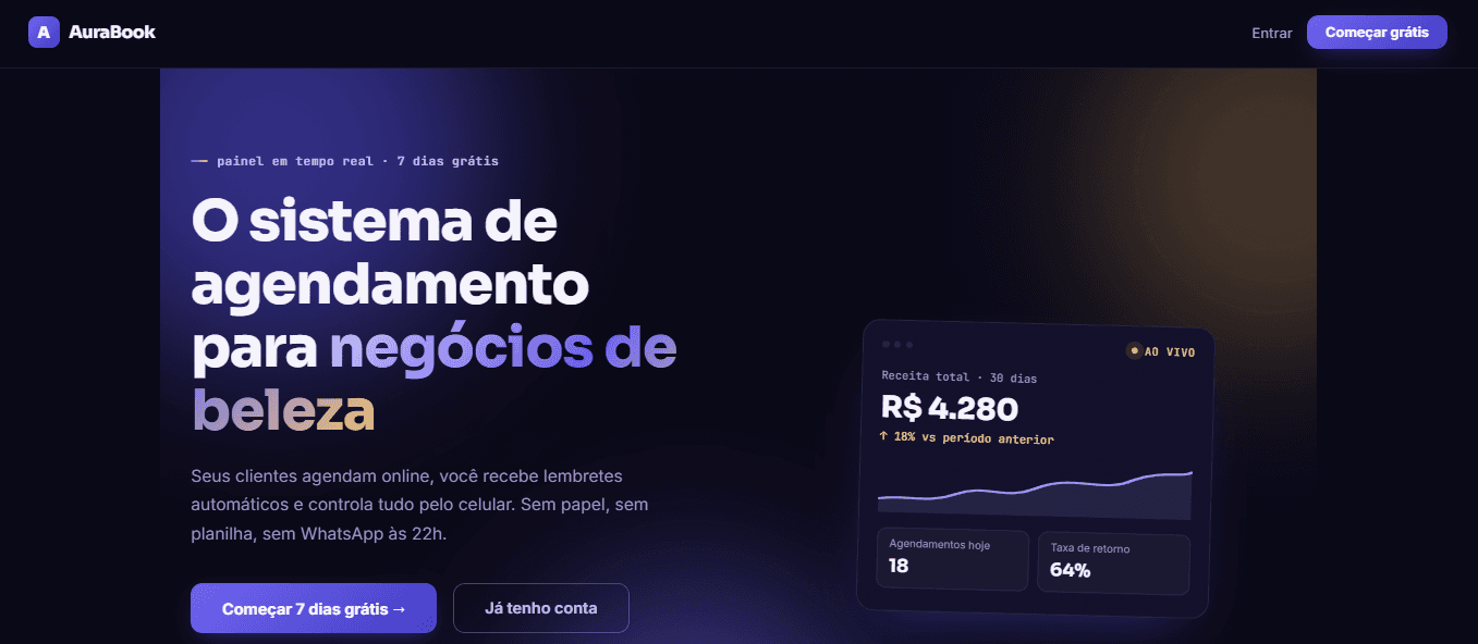 Aurabook screenshot